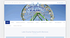Desktop Screenshot of lakecountyfair.com