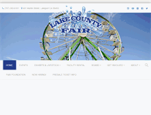 Tablet Screenshot of lakecountyfair.com